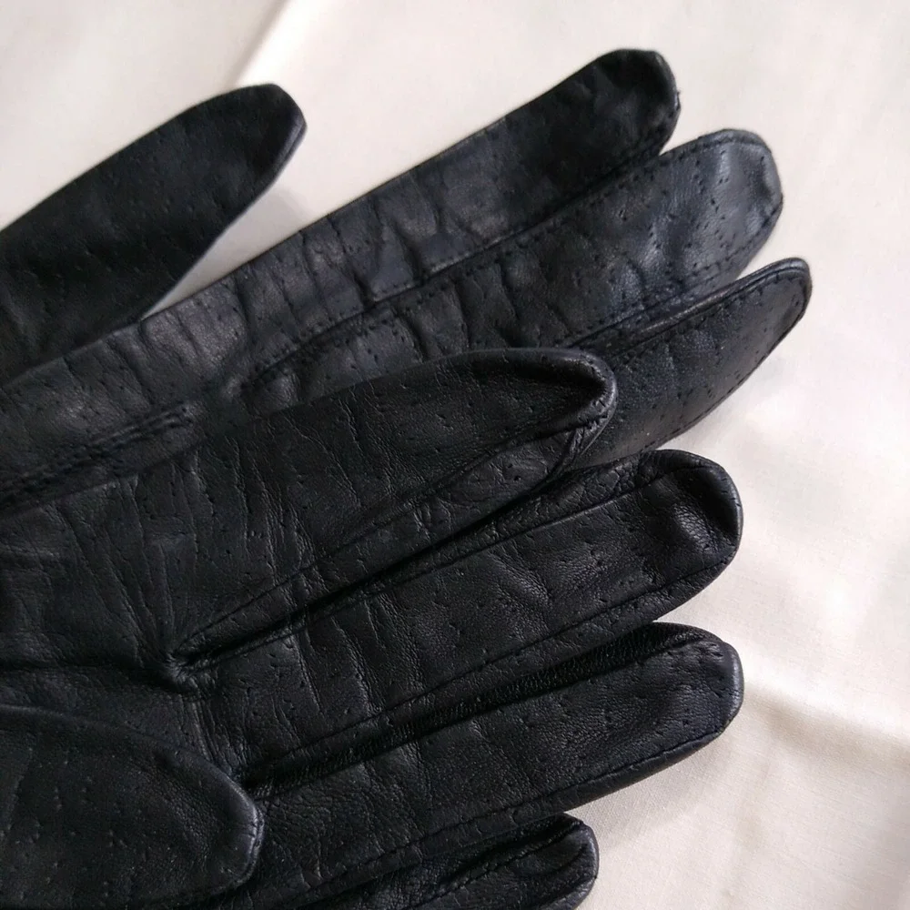 Vtg Soft Leather Driving Gloves 10